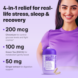 Magnesium Complex –
4-in-1 formula