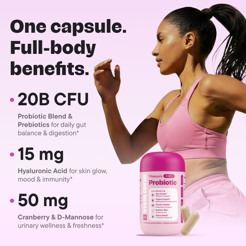 Women’s 5-in-1 Probiotic – Gut, Vaginal, Skin & Mood Support
